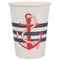 SANTEX Theme Party Seaside Paper Cups, Boat Anchor, 10 Count