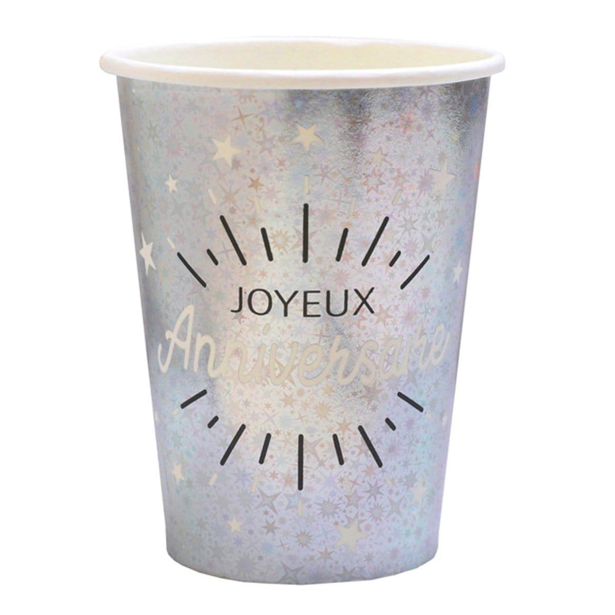 Buy Wedding Anniversary Joyeux Anniversaire Cups, 10 Count sold at Party Expert