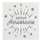 Buy Wedding Anniversary Joyeux Anniversaire Lunch Napkins, 20 Count sold at Party Expert