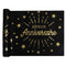Buy Wedding Anniversary Joyeux Anniversaire Metallic Table Runner, 5 Meters sold at Party Expert