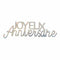 Buy Wedding Anniversary Joyeux Anniversaire Sparkling Letters sold at Party Expert