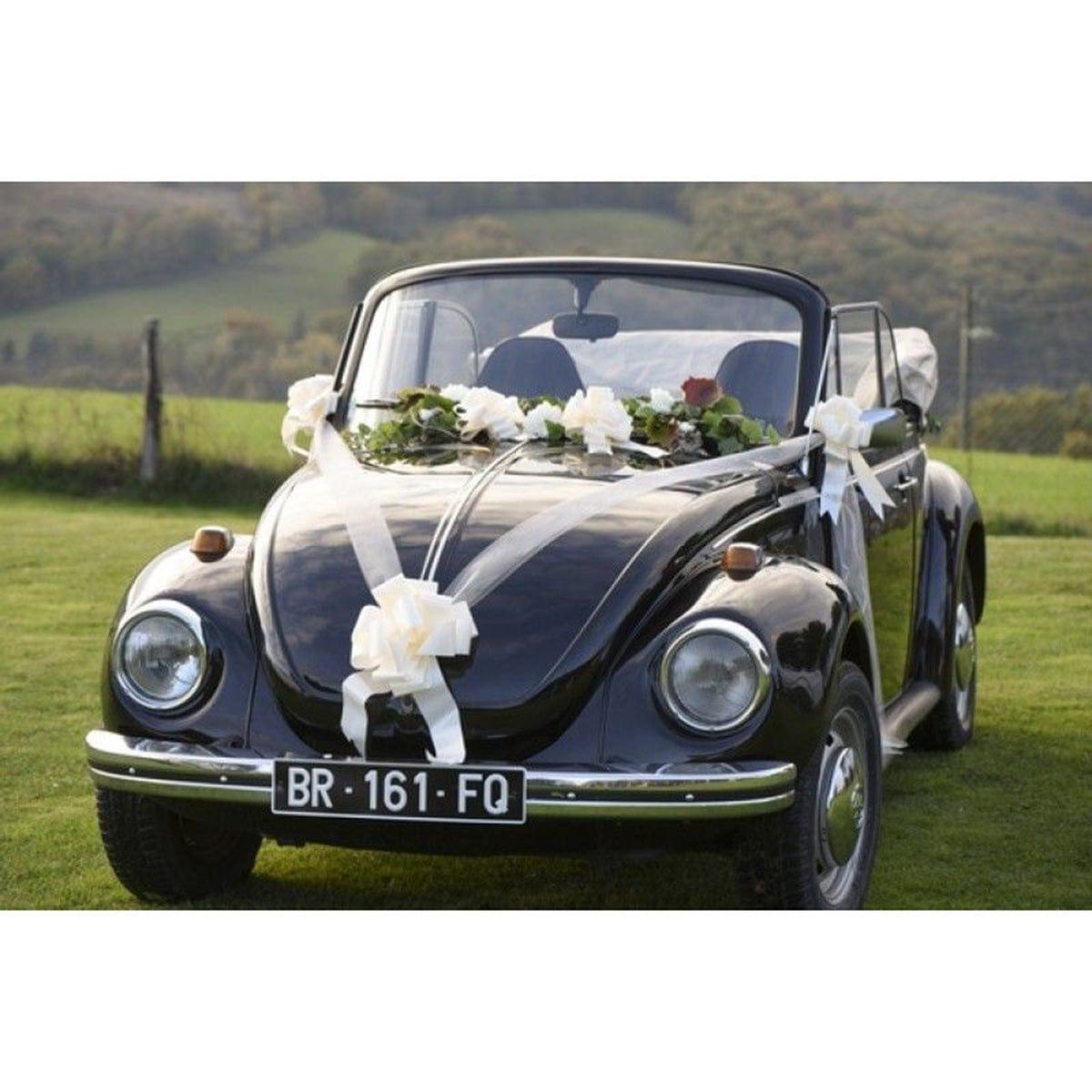 SANTEX Wedding White Wedding Car Decoration Kit