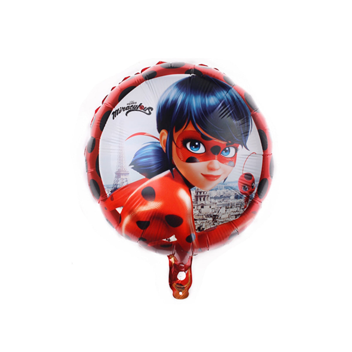 Shaoxing Keqiao Chengyou Textile Co.,Ltd Balloons Miraculous: Tales of Ladybug & Cat Noir Birthday Round Foil Balloon, 18 Inches 810077656914