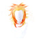 Shaoxing Keqiao Chengyou Textile Co.,Ltd Costume Accessories Demon Slayer Flame Pillar Anime Wig for Adults 810077658055