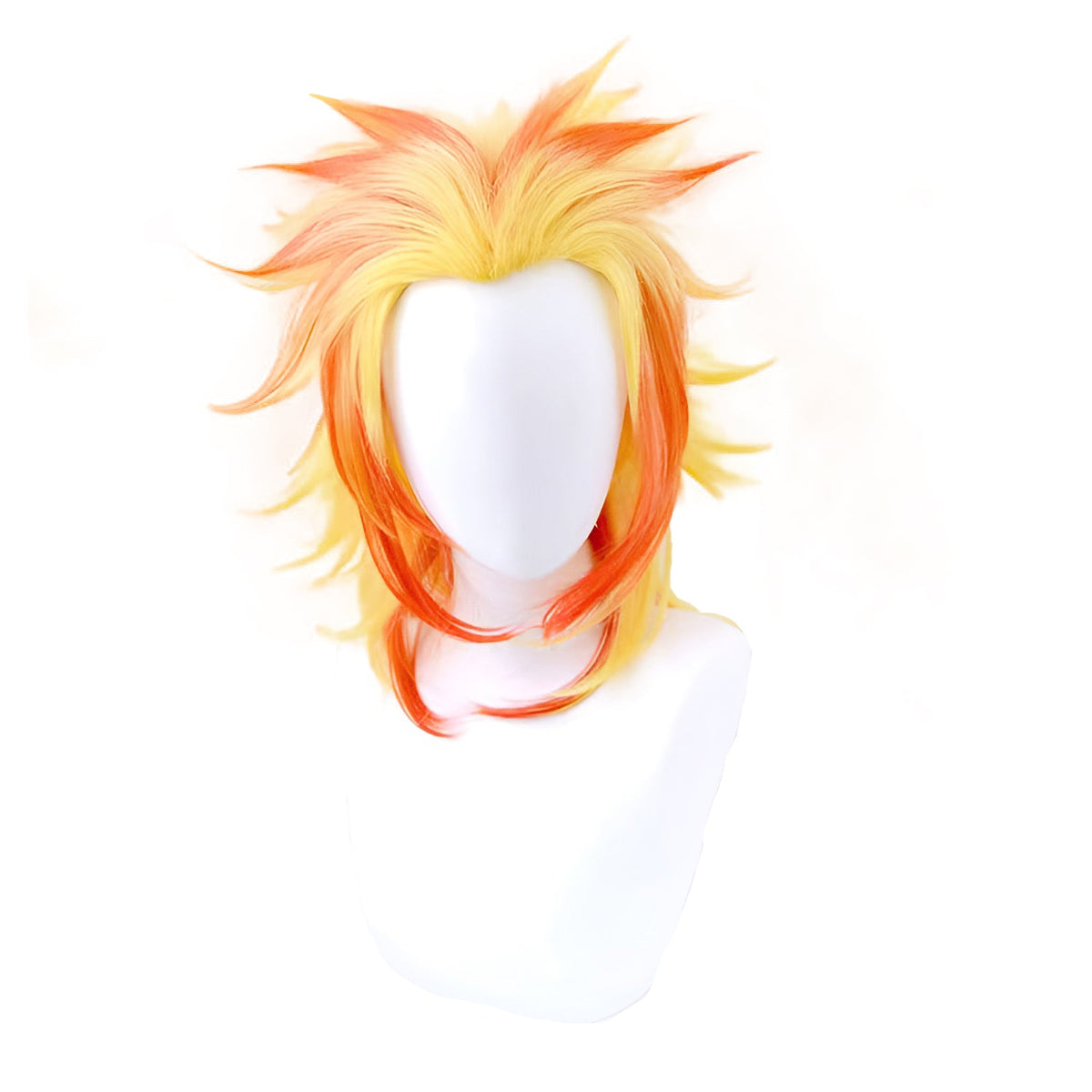 Shaoxing Keqiao Chengyou Textile Co.,Ltd Costume Accessories Demon Slayer Flame Pillar Anime Wig for Adults 810077658055