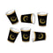 Shaoxing Keqiao Chengyou Textile Co.,Ltd Eid Eid Celebration Black and Gold Paper Cups, 10 Count 810077655108