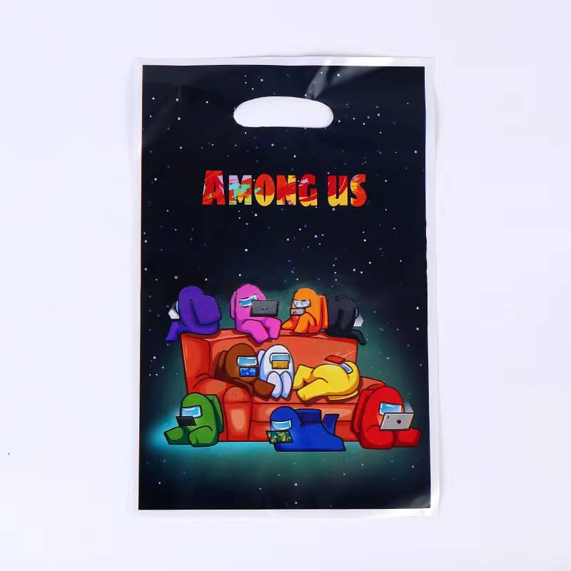 Shaoxing Keqiao Chengyou Textile Co.,Ltd Kids Birthday Among Us Goodie Bags, 10 Count