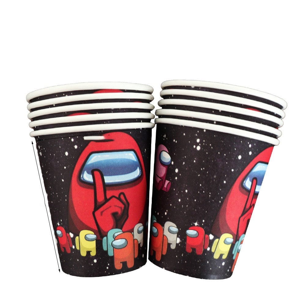 Shaoxing Keqiao Chengyou Textile Co.,Ltd Kids Birthday Among Us Paper Cups, 10 Count