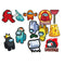 Shaoxing Keqiao Chengyou Textile Co.,Ltd Kids Birthday Among Us Photo Booth Props, 12 Count