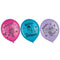 Shaoxing Keqiao Chengyou Textile Co.,Ltd Kids Birthday Disney Encanto Birthday Party Latex Balloons, Pink Purple and Blue, 12 in, 12 Count