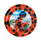 Shaoxing Keqiao Chengyou Textile Co.,Ltd Kids Birthday Miraculous: Tales of Ladybug & Cat Noir Birthday Small Round Dessert Paper Plates, 7 Inches, 10 Count 810077656815