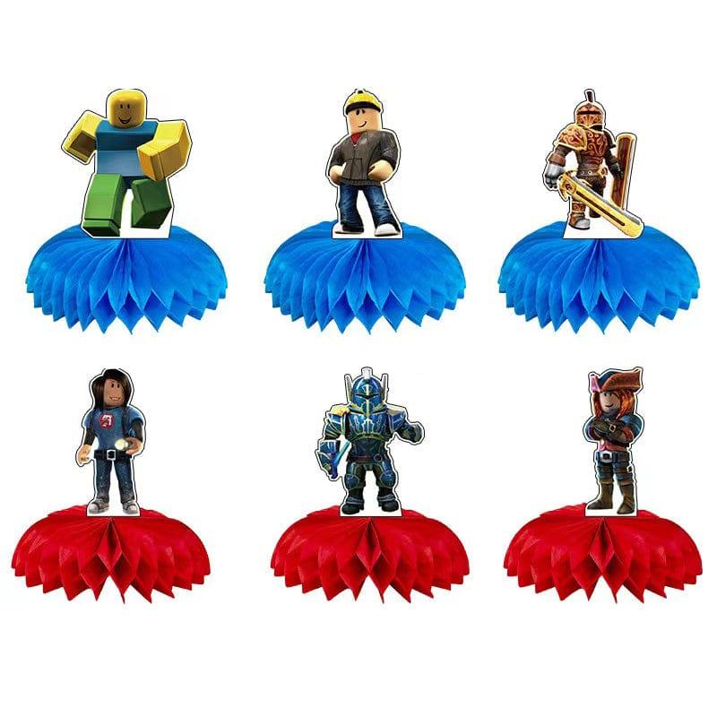 Shaoxing Keqiao Chengyou Textile Co.,Ltd Kids Birthday Roblox Centrepieces, 6 Count