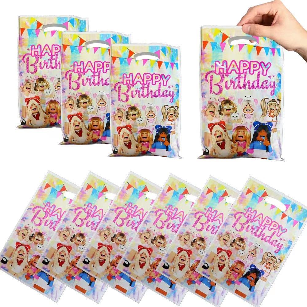 Shaoxing Keqiao Chengyou Textile Co.,Ltd Kids Birthday Roblox Girl Goodie Bags, 10 Count