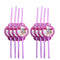 Shaoxing Keqiao Chengyou Textile Co.,Ltd Kids Birthday Roblox Girl Plastic Straws, 10 Count