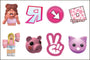 Shaoxing Keqiao Chengyou Textile Co.,Ltd Kids Birthday Roblox Girl Tattoos, 8 Count