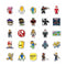 Shaoxing Keqiao Chengyou Textile Co.,Ltd Kids Birthday Roblox Stickers, 25 Count