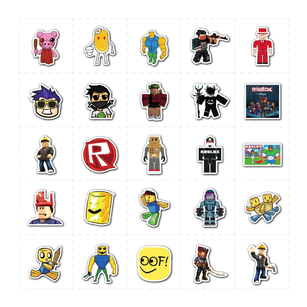 Shaoxing Keqiao Chengyou Textile Co.,Ltd Kids Birthday Roblox Stickers, 25 Count
