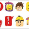 Shaoxing Keqiao Chengyou Textile Co.,Ltd Kids Birthday Roblox Tattoos, 8 Count