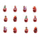 Shaoxing Keqiao Chengyou Textile Co.,Ltd Kids Birthday Turning Red Birthday Cupcake Toppers, 12 Count 810077657027