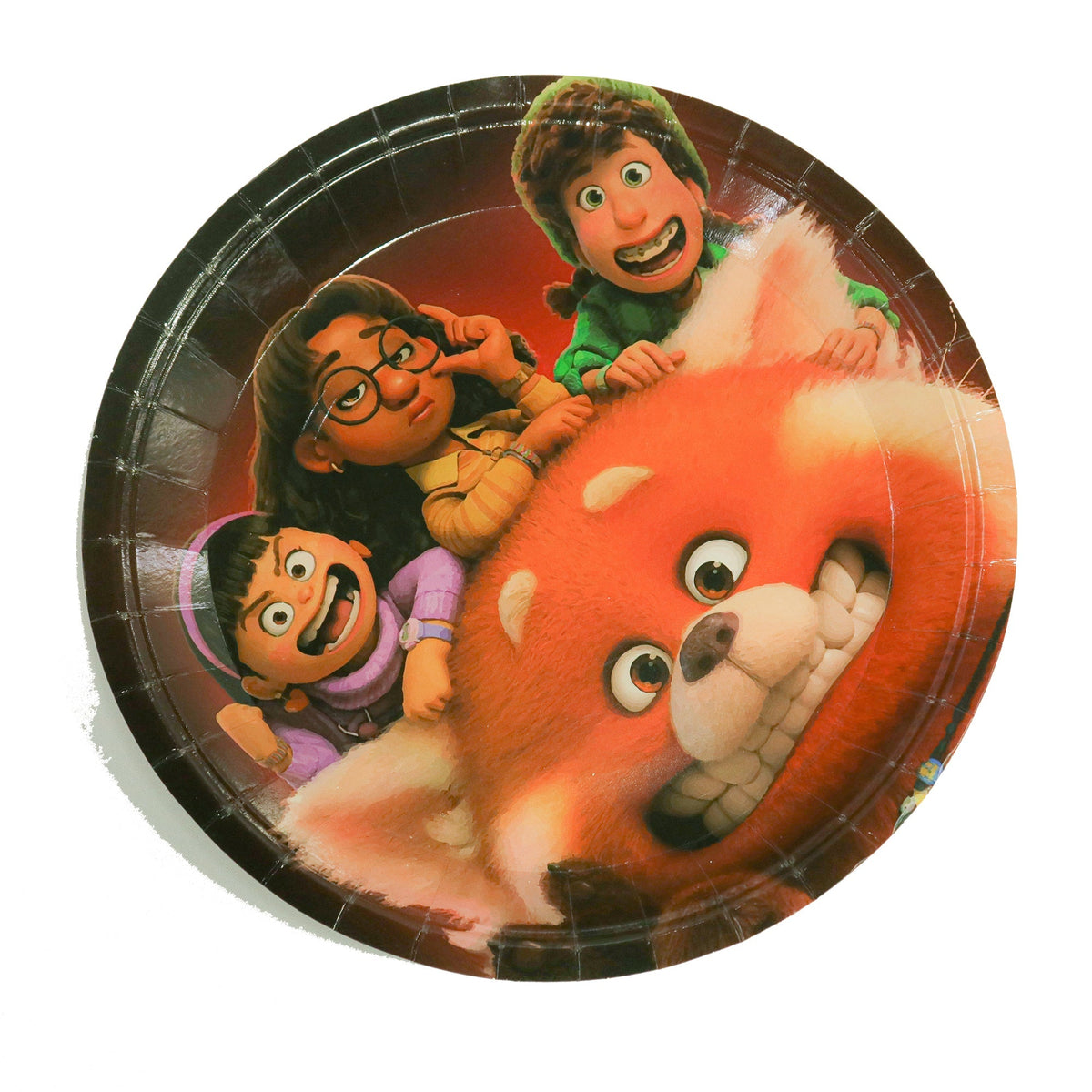 Shaoxing Keqiao Chengyou Textile Co.,Ltd Kids Birthday Turning Red Birthday Large Round Lunch Paper Plates, 9 Inches, 10 Count 810077656938