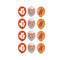 Shaoxing Keqiao Chengyou Textile Co.,Ltd Kids Birthday Turning Red Birthday Latex Balloons, Red, Silver and Orange, 12 Inches, 12 Count 810077657119