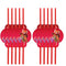 Shaoxing Keqiao Chengyou Textile Co.,Ltd Kids Birthday Turning Red Birthday Plastic Straws, 10 Count 810077657065