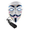 Buy Costume Accessories Blue LED Vendetta mask sold at Party Expert