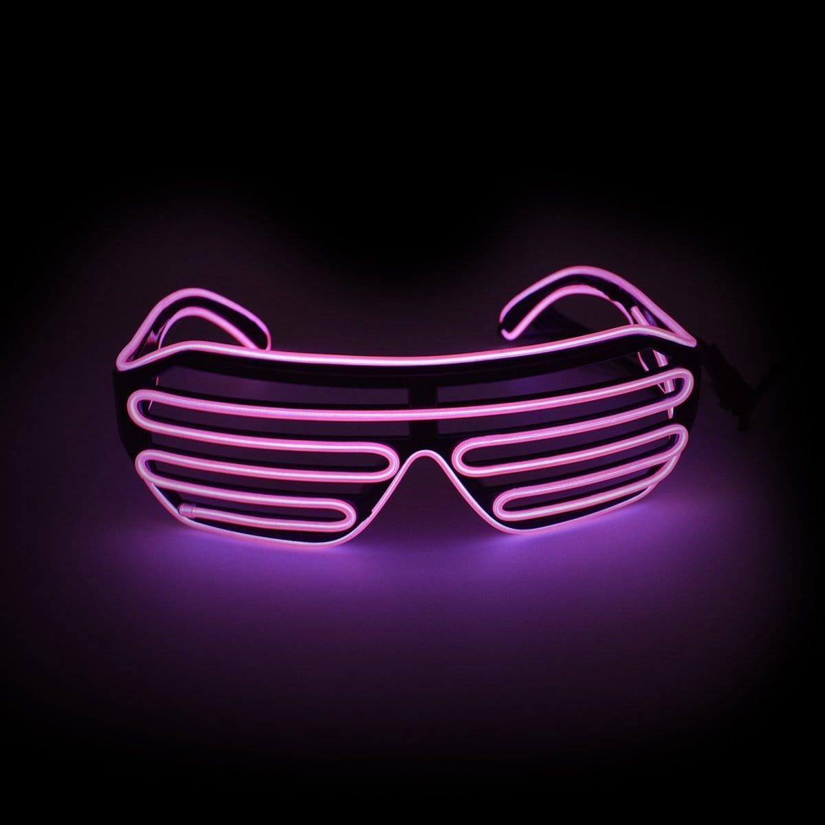 Buy Costume Accessories Pink flashing LED party sunglasses sold at Party Expert
