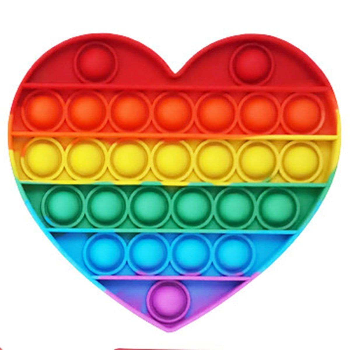 Buy Novelties Push Bubble Fidget, Heart sold at Party Expert