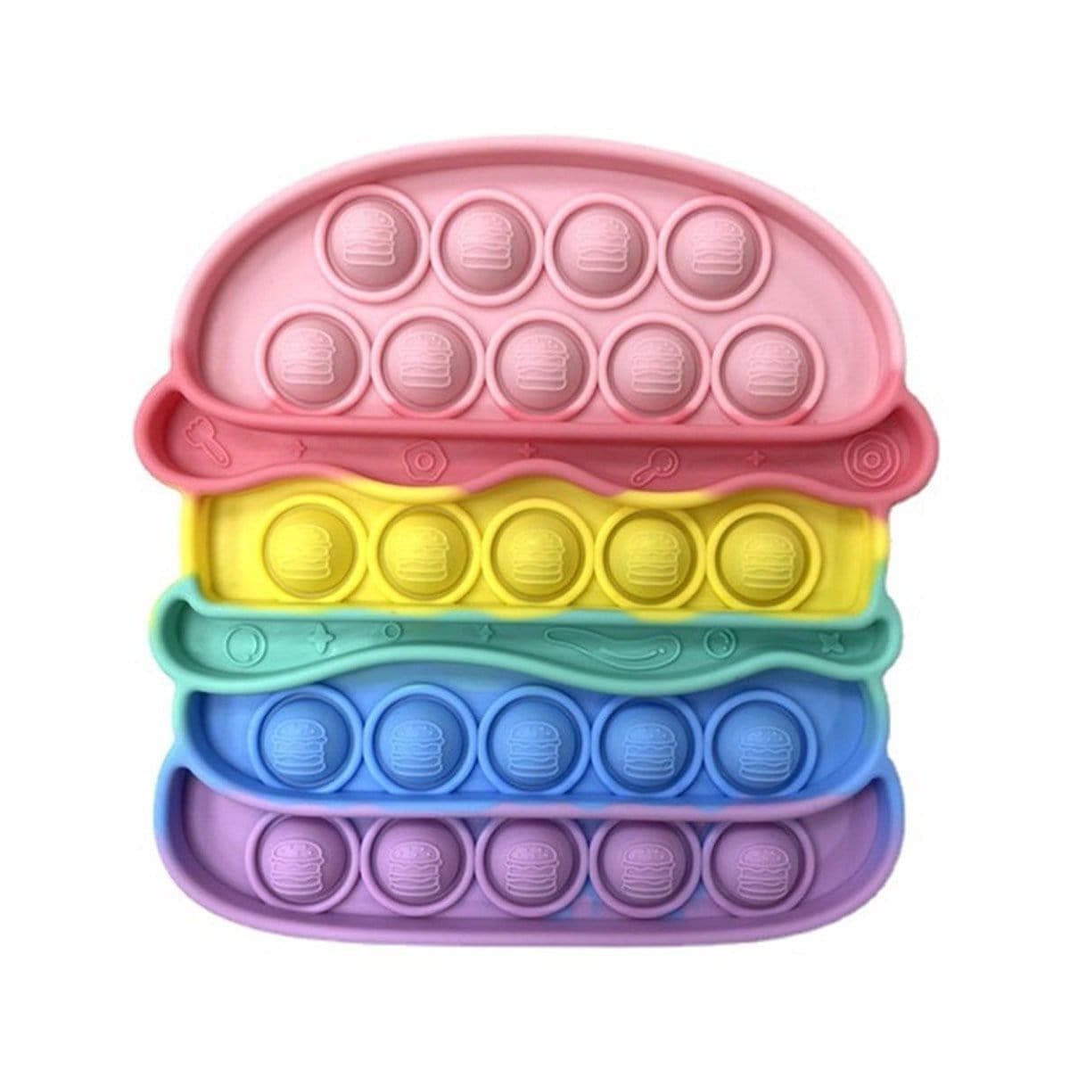Buy Novelties Push Bubble Fidget, Pastel Hamburger sold at Party Expert
