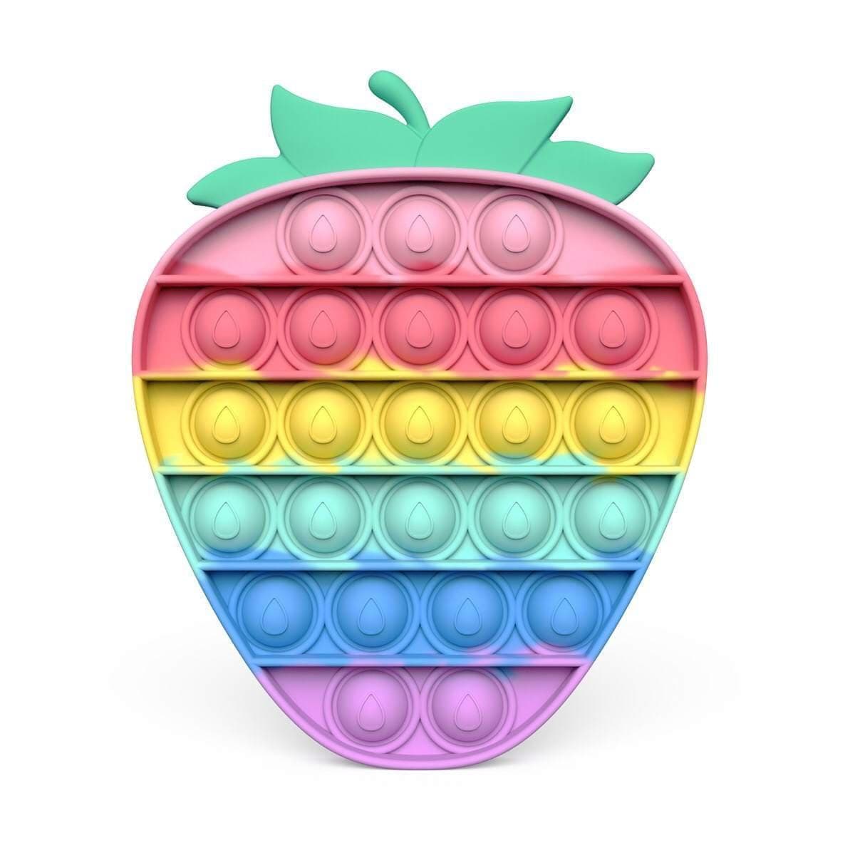 Buy Novelties Push Bubble Fidget, Pastel Strawberry sold at Party Expert