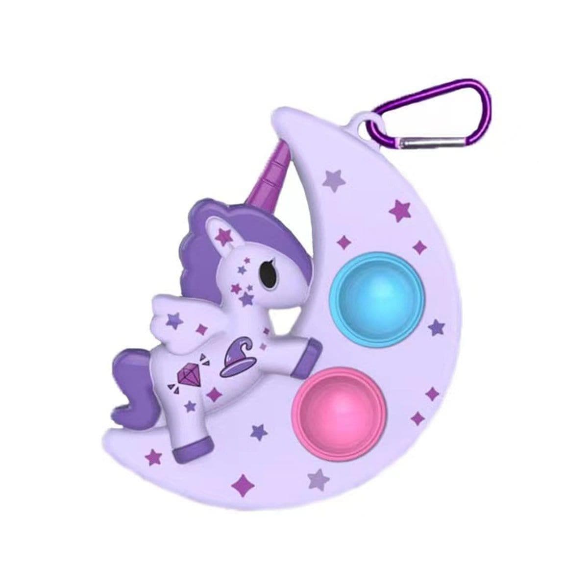 Buy Novelties Pop Keychain, Purple Moon sold at Party Expert