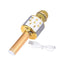Buy Novelties Gold Wireless Karaoke Microphone with LED Lights sold at Party Expert