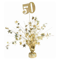 Buy Age Specific Birthday Centerpieces 18 In. Gold - 50 sold at Party Expert
