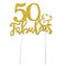 Buy Age Specific Birthday Glitter Cake Topper - 50 & Fabulous sold at Party Expert