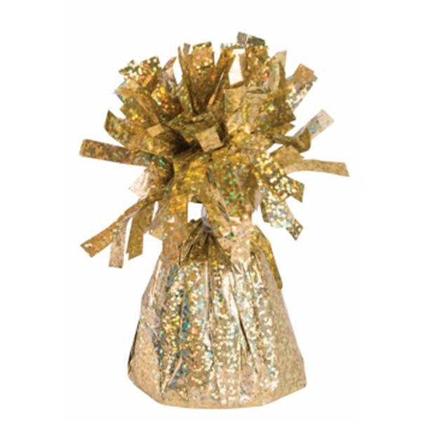 Buy Balloons Gold Holographic Balloon Weight sold at Party Expert