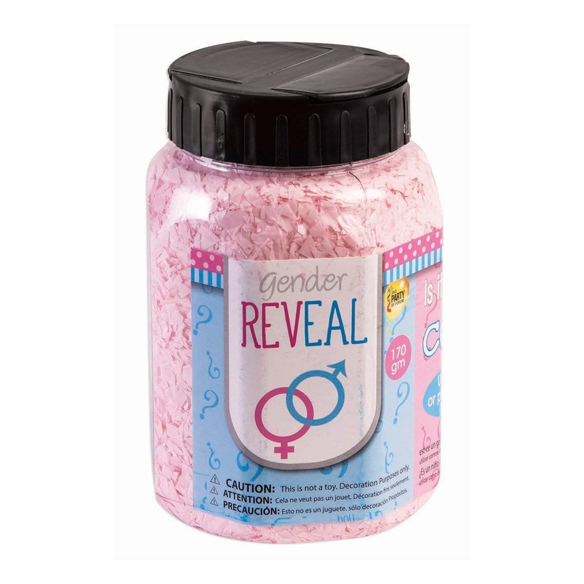 Buy Balloons Light Pink Confetti Jar, 170g sold at Party Expert