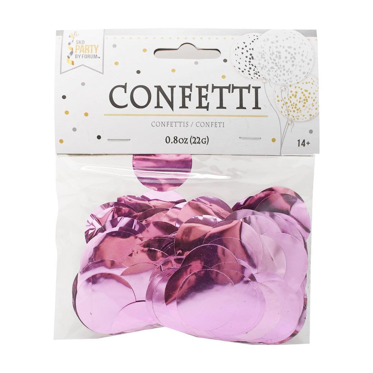 Buy Balloons Light Pink Metallic Circle Confetti sold at Party Expert