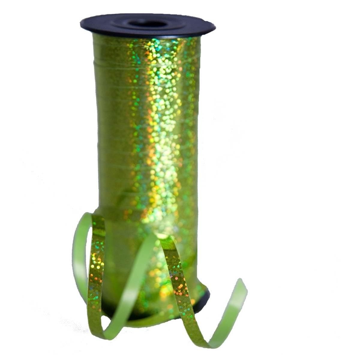 Buy Balloons Lime Green Holographic Curling Ribbon, 3/16 In. X 100 Yds sold at Party Expert