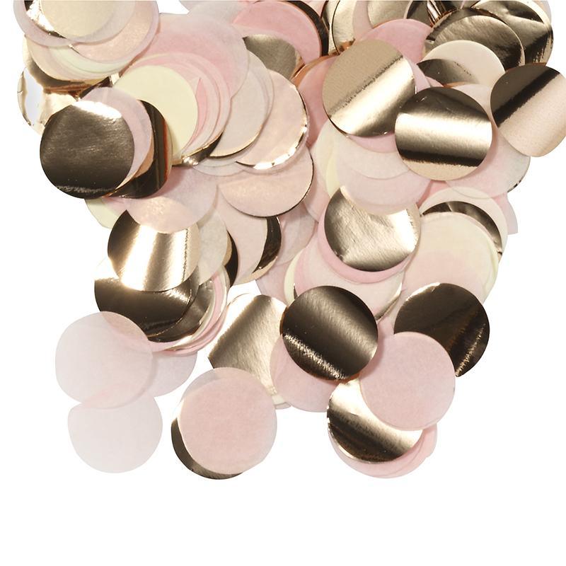 Buy Balloons Rose Gold And White Paper Confetti, 0.8 Ounce sold at Party Expert