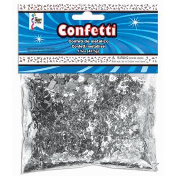 Buy Balloons Silver Confetti, 1.5 Ounce sold at Party Expert