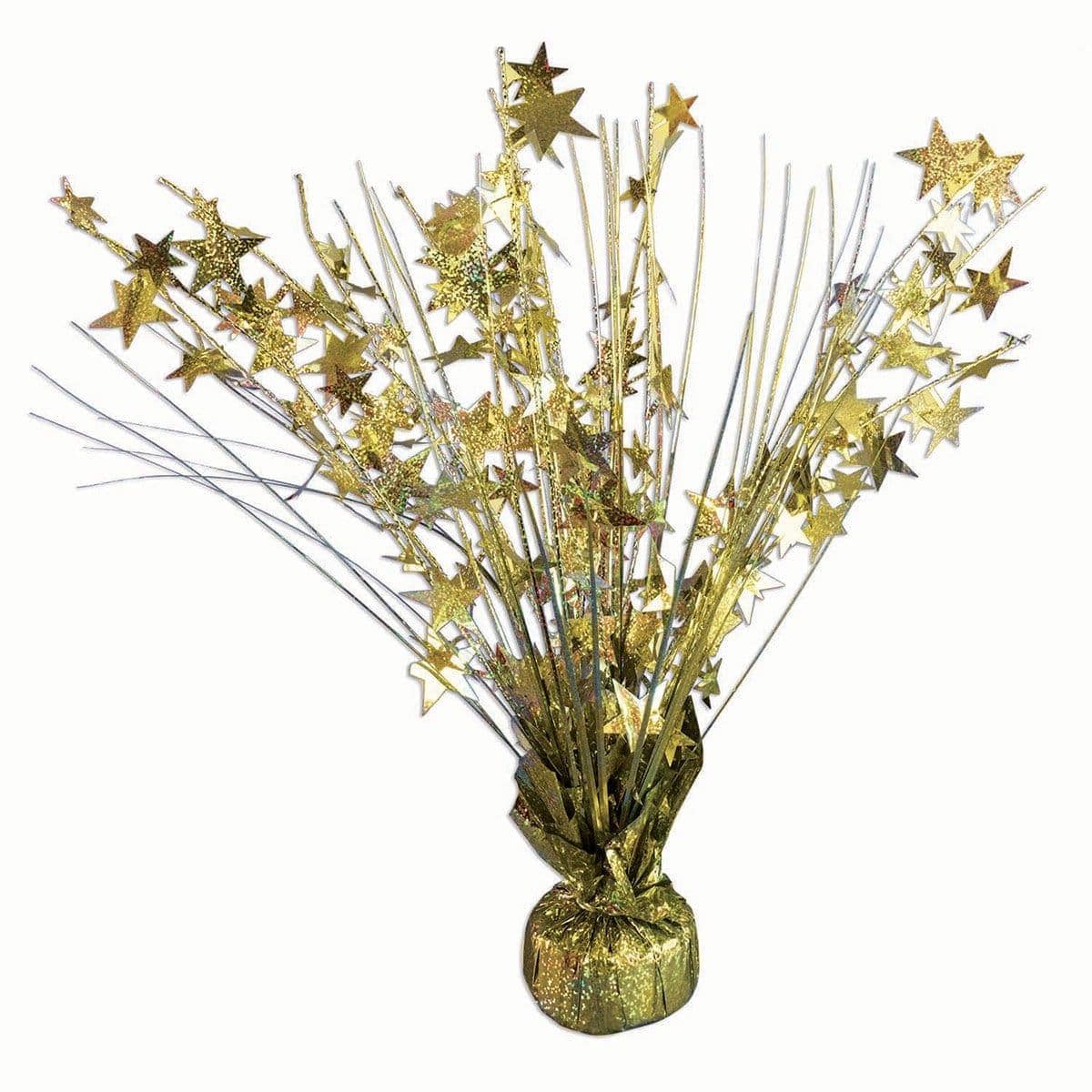 Buy Decorations Centerpieces 15 In. Star - Gold sold at Party Expert