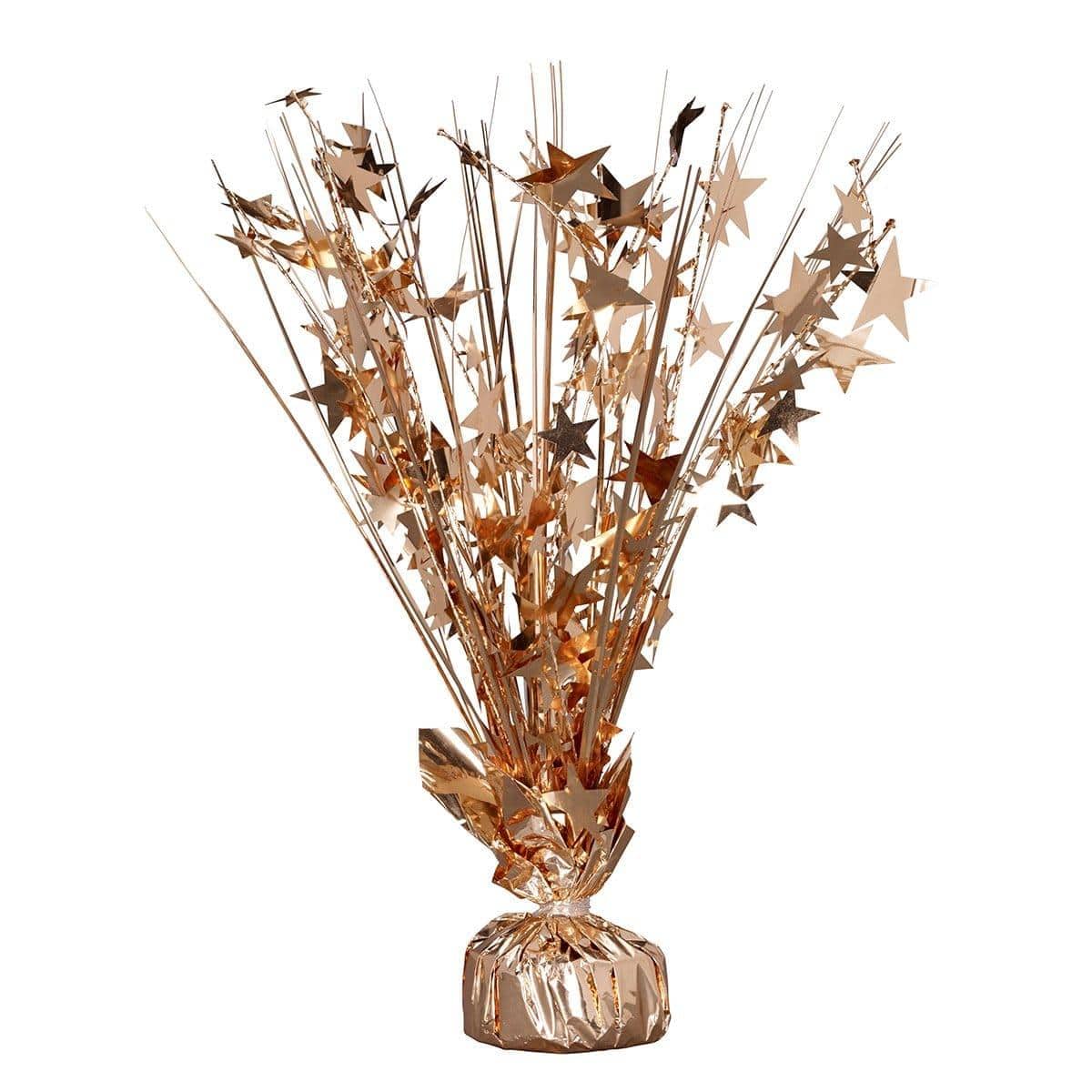 Buy Decorations Centerpieces 15 In. Star - Rose Gold sold at Party Expert