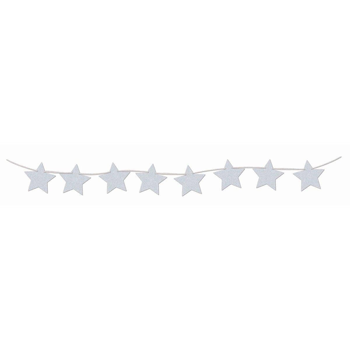 Buy Decorations Diamond Star Banner 8ft. - Light Blue sold at Party Expert