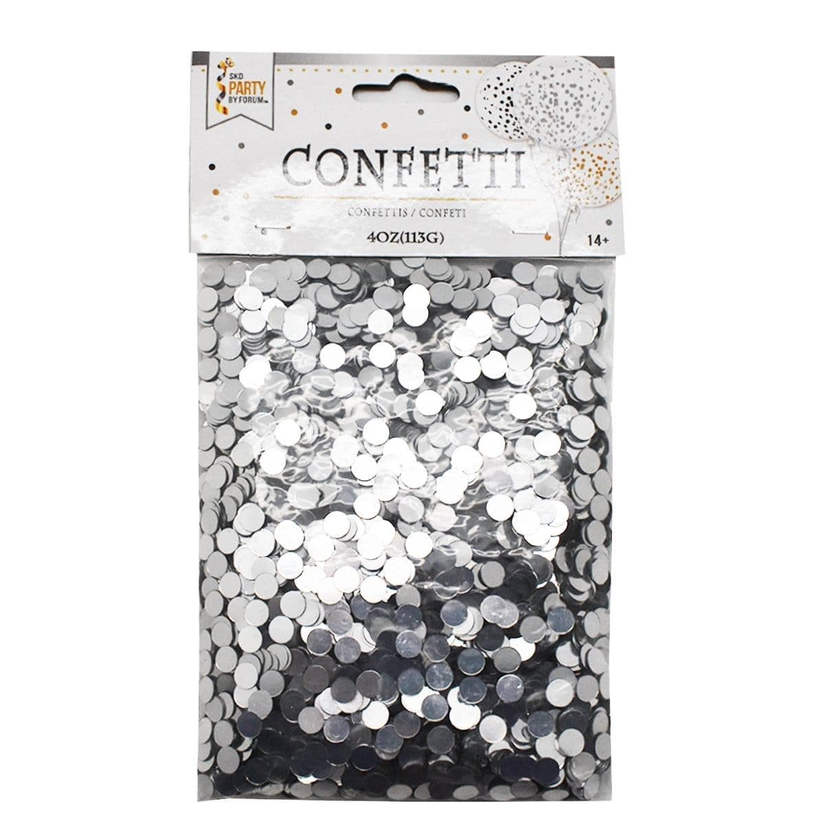 Buy Decorations Dot Confetti 4 Oz. - Silver sold at Party Expert