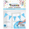 Buy Decorations Flag Banner 8ft. - Light Blue sold at Party Expert