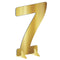 Buy Decorations Number 7 gold standing decoration 7 inches sold at Party Expert