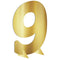 Buy Decorations Number 9 gold standing decoration 24 inches sold at Party Expert