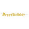 Buy General Birthday Diamond Banners 11 In. - Happy Birthday - Gold sold at Party Expert