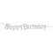 Buy General Birthday Diamond Banners 7 In. - Happy Birthday - Silver sold at Party Expert